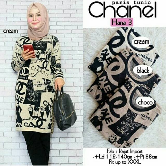 Tunik rajut chanel