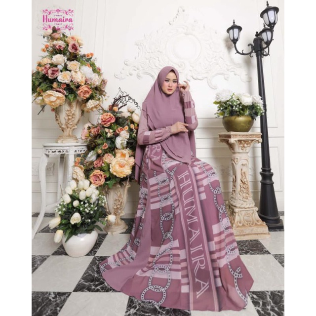 Mauza Humaira Series ORI by Humaira / Gamis Set Syar'i / Gamis Pesta / Dress Muslimah / Baju Syar'i Lebaran / Fashion Branded Muslimah-D