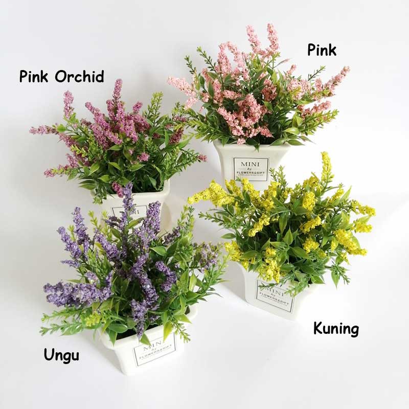 Buket Bunga  Lavender Plastik Artificial Bunga  Palsu  Hiasan  