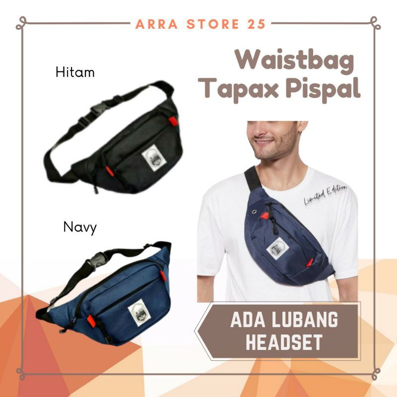 Waistbag Tapax Model Pispal Pria Tas Pinggang Bersepeda Cowok Keren