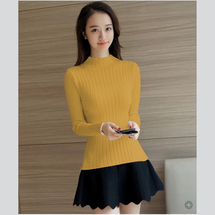 [Cod]Atasan Import Sweater Wanita Motiv Bordir Ld 105-115 Halus G QD258 Jfashion Sweater Rajut Lehe