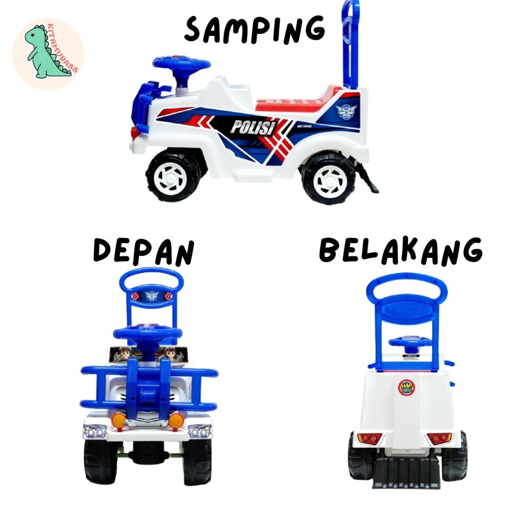 Mainan Anak Tunggang Dorong Polisi - SHP TOYS - SMJ 572 Police