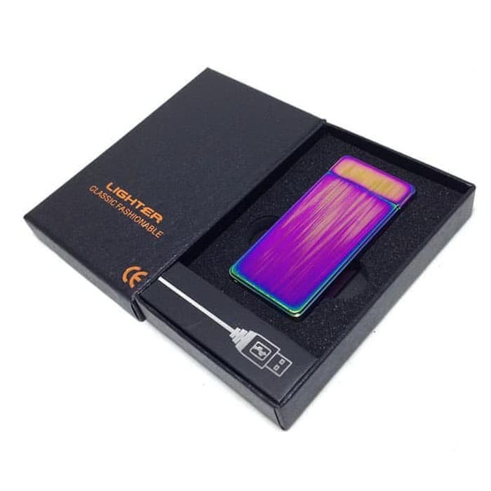 Super Sale! KOREK API ELEKTRIK USB 9418 RAINBOW CHARGER KOREK LISTRIK FINGER PRINT