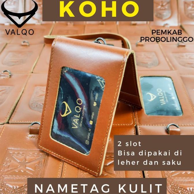 

Office & Stationery | Document Organizer | [Valqo] Name Tag Kulit Koho Logo Custom Bisa Di Leher Dan Saku | Best Seller