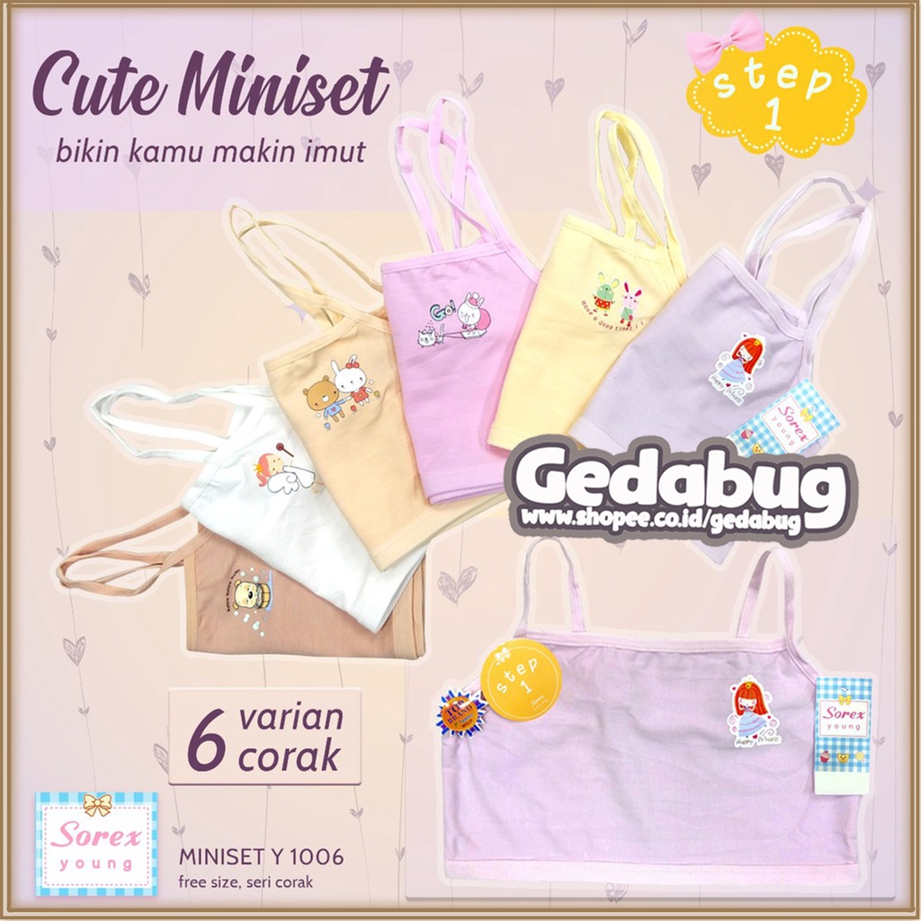 Miniset Sorex Young Y 1006 Miniset Anak Remaja Step 1 Free Size y1006 - Gedabug