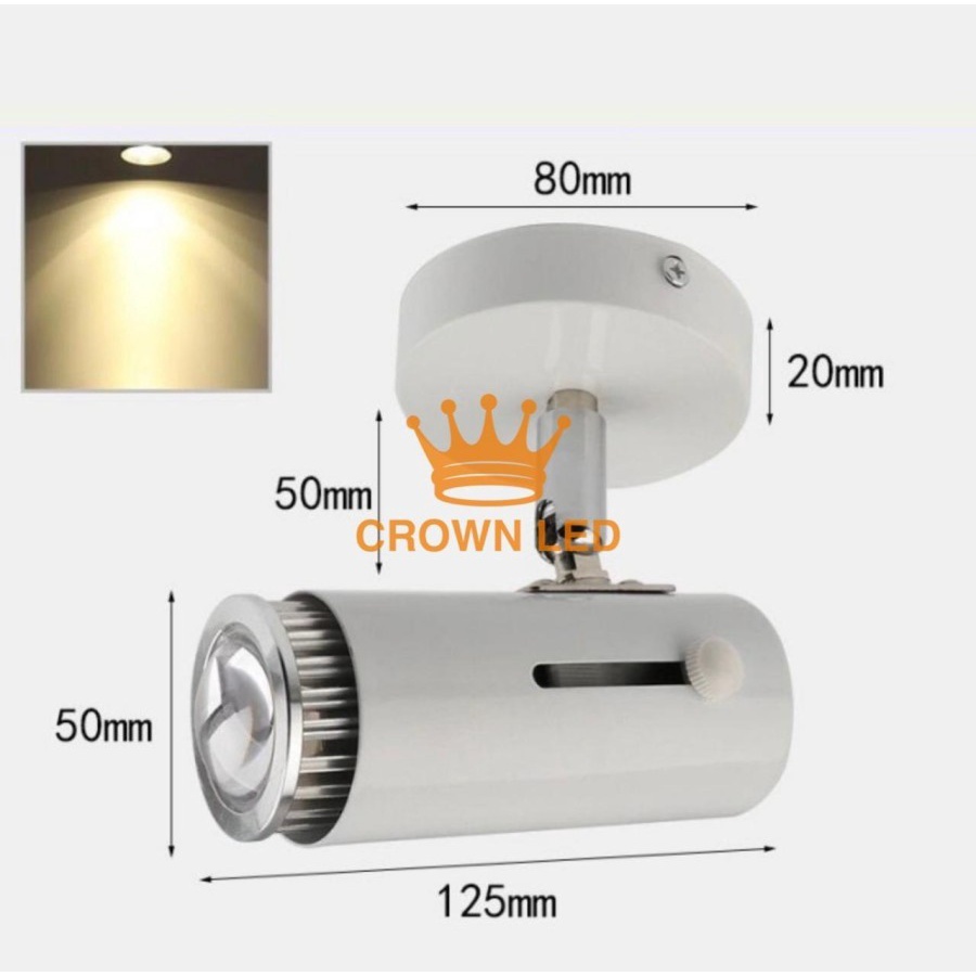 LAMPU SOROT E27 FITING SOROT LED sport light 3cm plafon dan rell