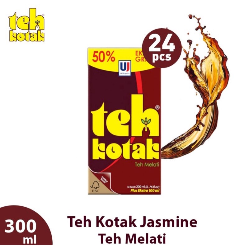

Teh kotak ultra jaya 330ml sedus isi 24 kotak