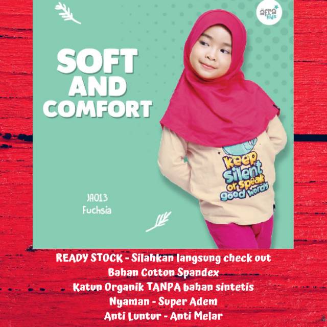 JILBAB ARAKIDS| Jilbab Anak Fuschia | Jilbab Anak Instan | Jilbab Balita | Jilbab Anak Paud | Jilbab