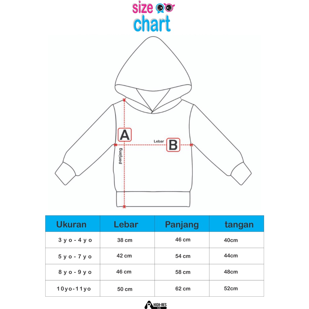 Hoodie Anak Laki-laki / Perempuan Arkids by ArhighresKids Kualitas Premium