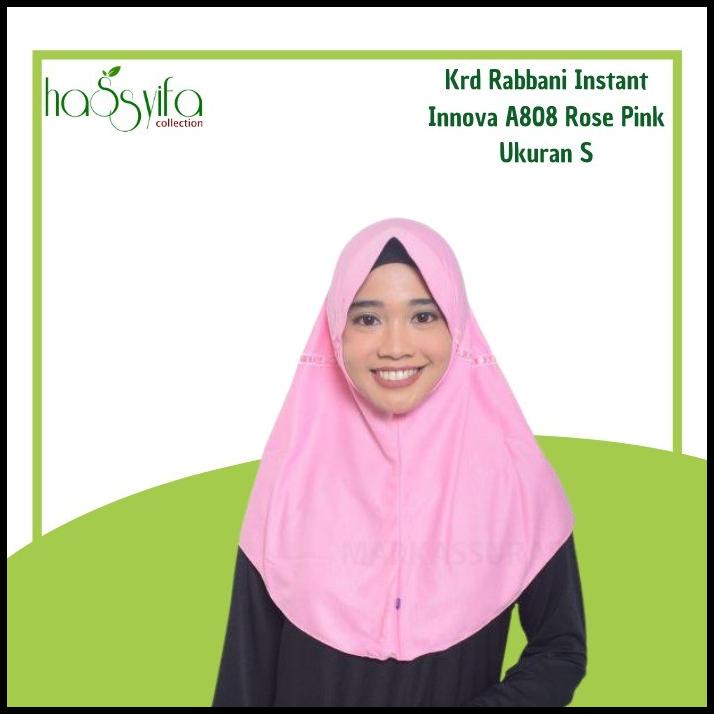 Kerudung Instant Rabbani Innova A808 Pink Rose