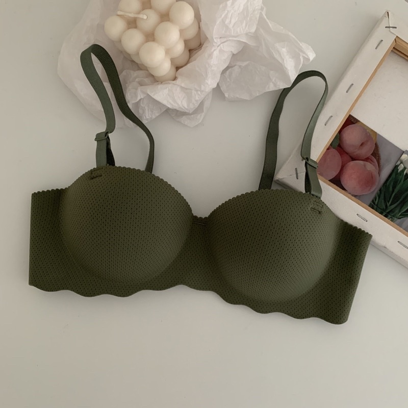 Sayishop Summer bra push up light and small chest gathered comfort simple bh-bra-121 Hijau