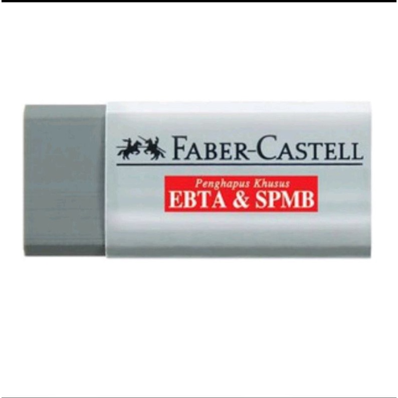 

faber castell eraser grey abu putih n hitam penghapus