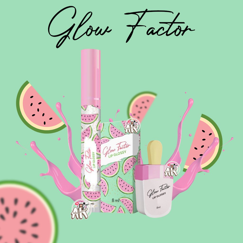 GLOW FACTOR LIP GLOSSY LIPGLOSS 8ml &amp; 4ml