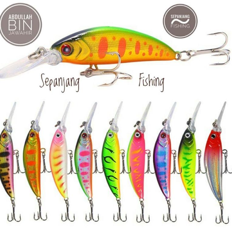 (Q1U1) Minnow UL Sinking Lidah Panjang ~ 6 gram / 7 cm ~ Minnow Lidah Panjang ~ Sepanjang Fishing //