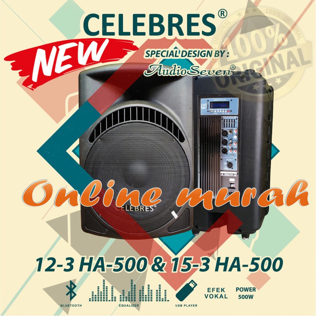 SPEAKER AKTIF CELEBRES 15 3 HA 500 15 inch 2 pcs 1000 watt ORIGINAL