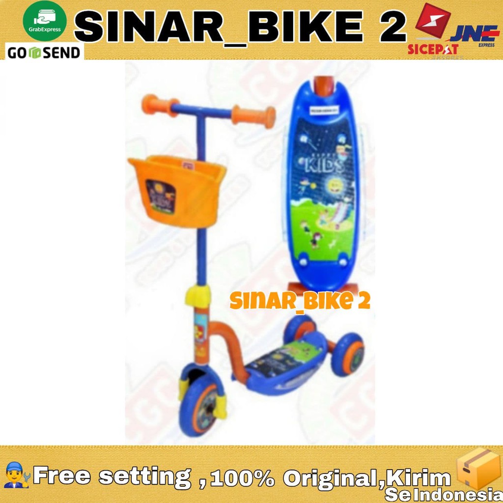 Scooter Otoped Mainan Anak PMB S-01 Nikel