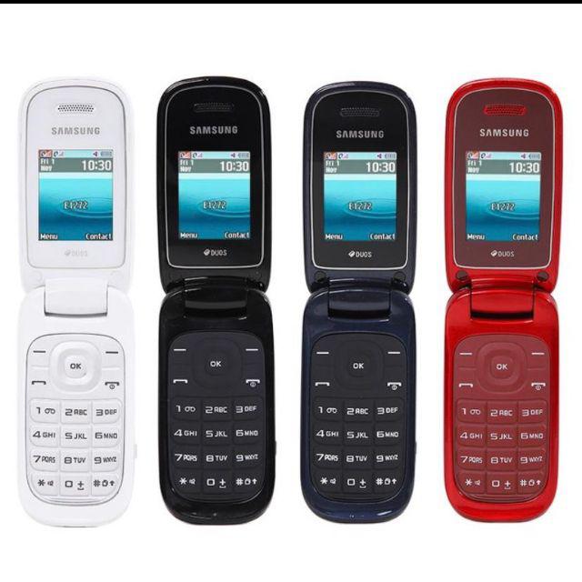 Handphone HP Samsung Flip GT-1272 Dual SIM-Merah