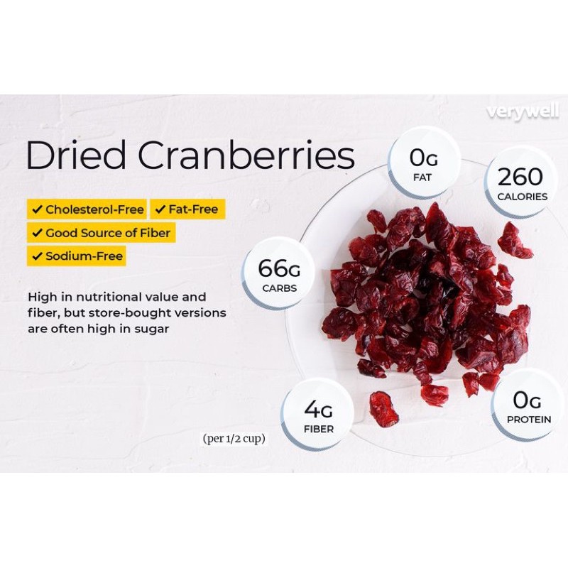 Pure Dried Cranberries/ cranberry kering (tanpa pemanis/unsweetened, buah alami,antioxidant,fruit tea, snack sehat,granola,muesli)