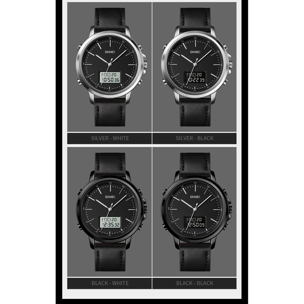 Jam Tangan Skmei 1652 Jam Tangan Skmei Jam Tangan Kulit Pria Jam Tangan Cowok Kulit SKMEI Jam SKMEI