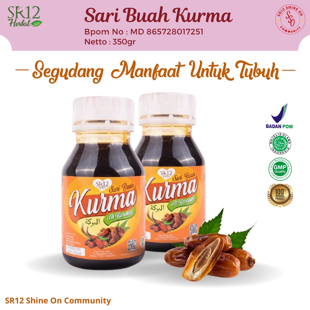 

Sari Kurma Al Barokah Sr12 Obat Herbal Asli Tanpa Gula Meningkatkan Daya Tahan Tubuh Anak Dewasa Bpom