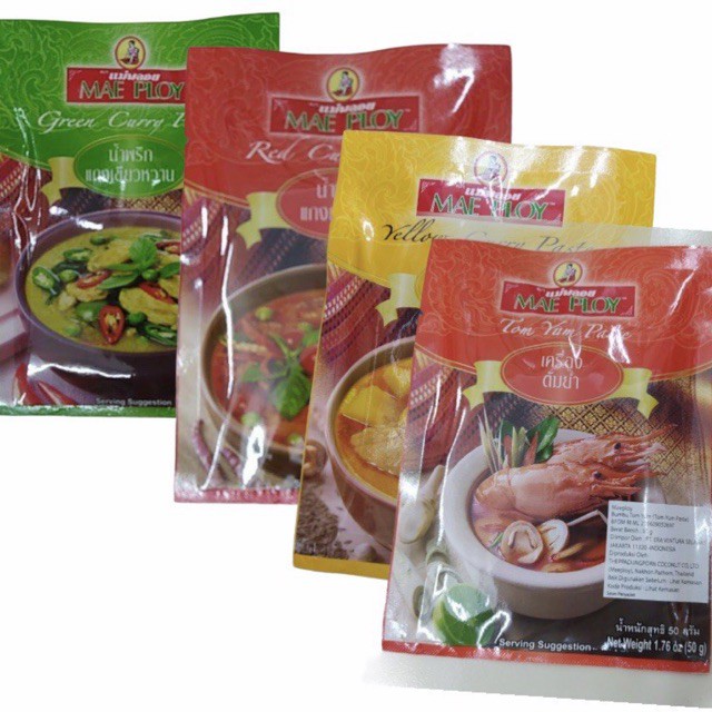 Mae Ploy Tom Yum and Curry Paste 50g