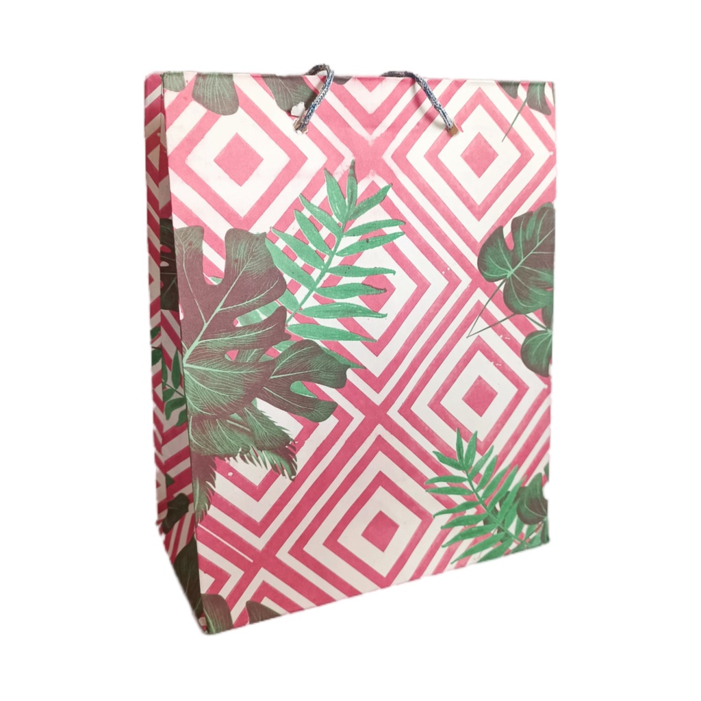 Paperbag Motif BUNGA murah Ukuran 20X10X25CM R7 lusinan Cocok untuk tempat souvenir, kado, hajatan/tas hajatan tas kertas/tas souvenir