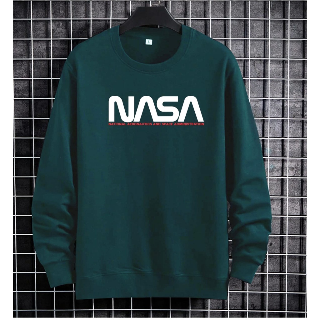 bisa COD / AFOLATO - BAJU SWEATER NASA / atasan lengan panjang/ sweater pria dewasa / terbaru / terlaris