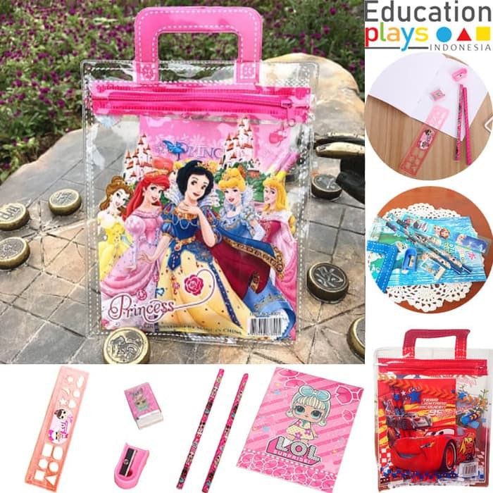 

Stationery Set Disney Cartoon / Perlengkapan Alat Tulis Anak Bergambar Dex