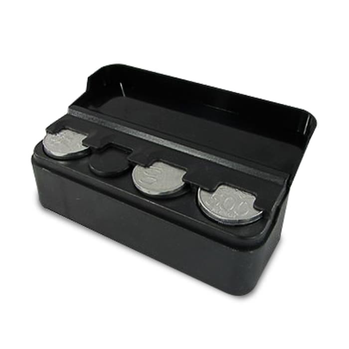 Tempat Uang Koin Receh Mobil Case Coin Box Car Storage Organizer 4Slot