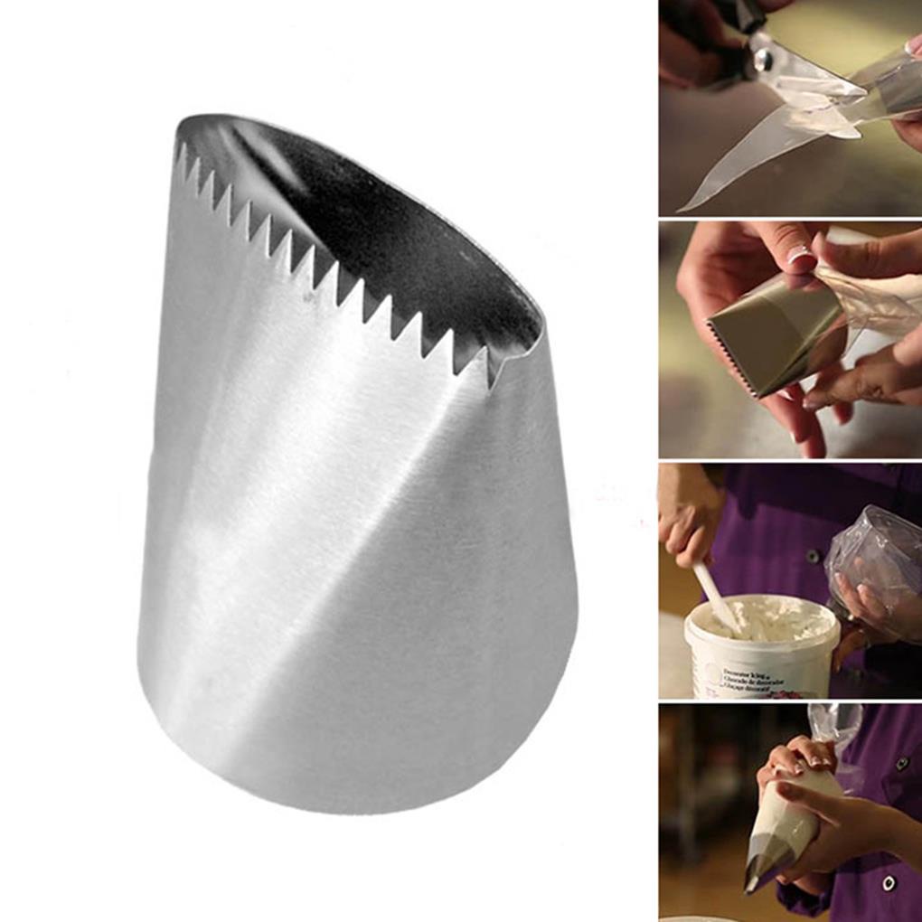 (house2020) Spuit Piping Rusia Bahan Stainless Steel Ukuran Besar Untuk Dekorasi Kue