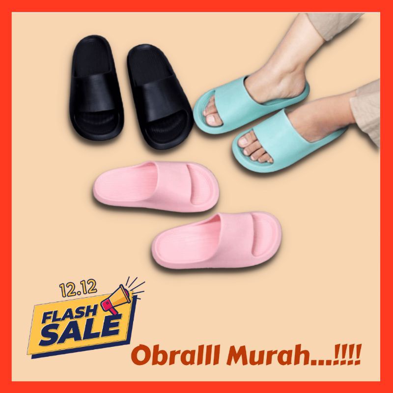 Sandal Selop Wanita Polos Sandal Selop Eva Karet Wanita Jelly Sandal Korea