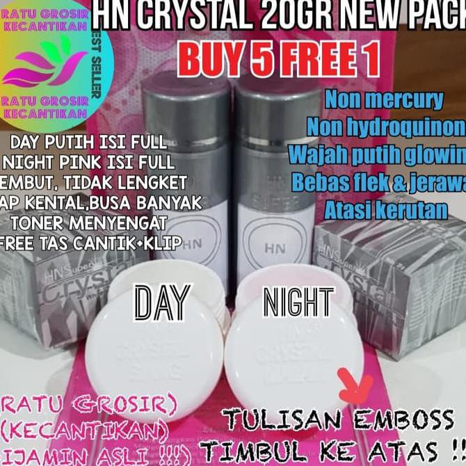 HOT SALE  CREAM HN CRYSTAL EMBOSS 25gr ASLI/HN KRISTAL 25gr EMBOSS ATAS & BAWAH