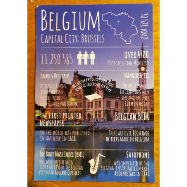 

Kartu pos Belgia / Belgium card