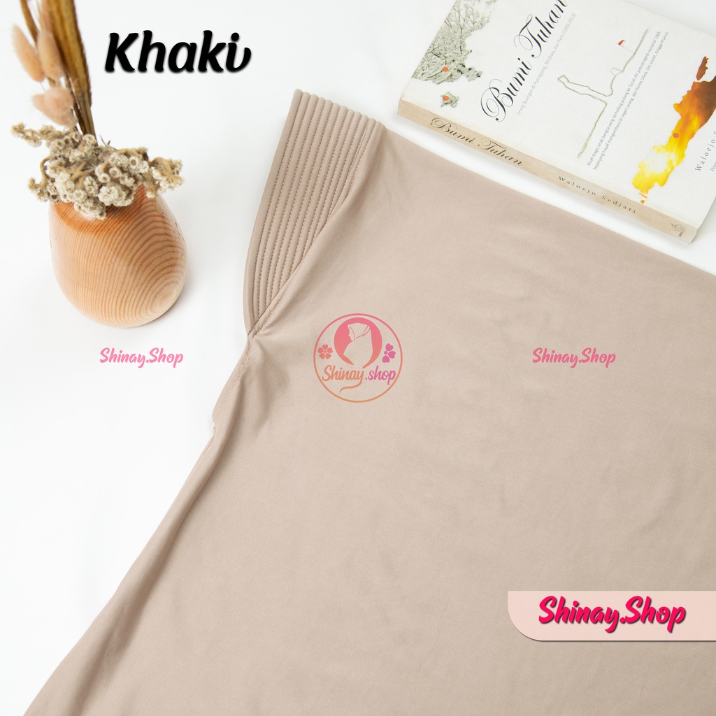 Hijab Bergo Jersy sport premium hijab olehraga voli ukuran S-Khaki