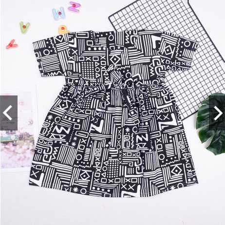 DRESS KIYA ANAK KARAKTER TALI USIA 3-5 TAHUN