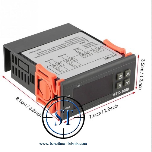 Digital Temperature Controller STC-1000 AC 220V Thermostat With Sensor Regulator Control STC1000 STC 1000  Untuk Mesin Tetas Telur Aquarium