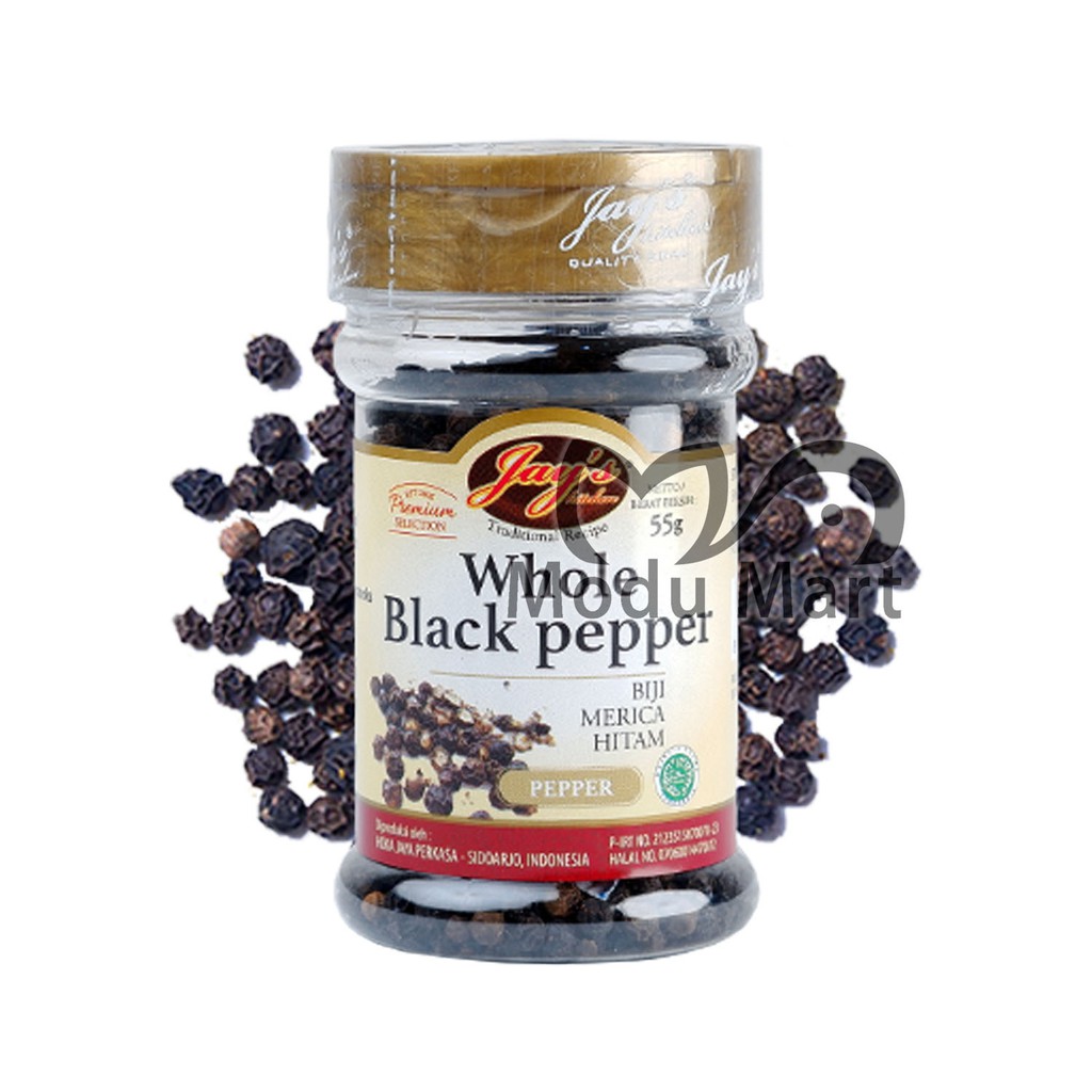 

JAYS KITCHEN Black Pepper Whole Seed 60g - Jay's Kitchen Merica Lada Hitam Biji Utuh