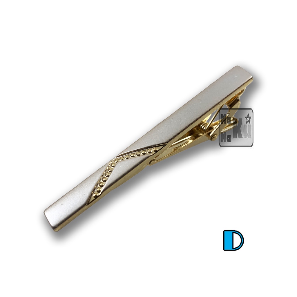 Pin Dasi / Pin Tie / Penjepit Dasi Stylish Gold