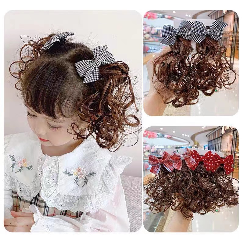 (Hello Girl)F103 2pc/Set Jepitan Wig Anak Terbaru Gaya Korea Import