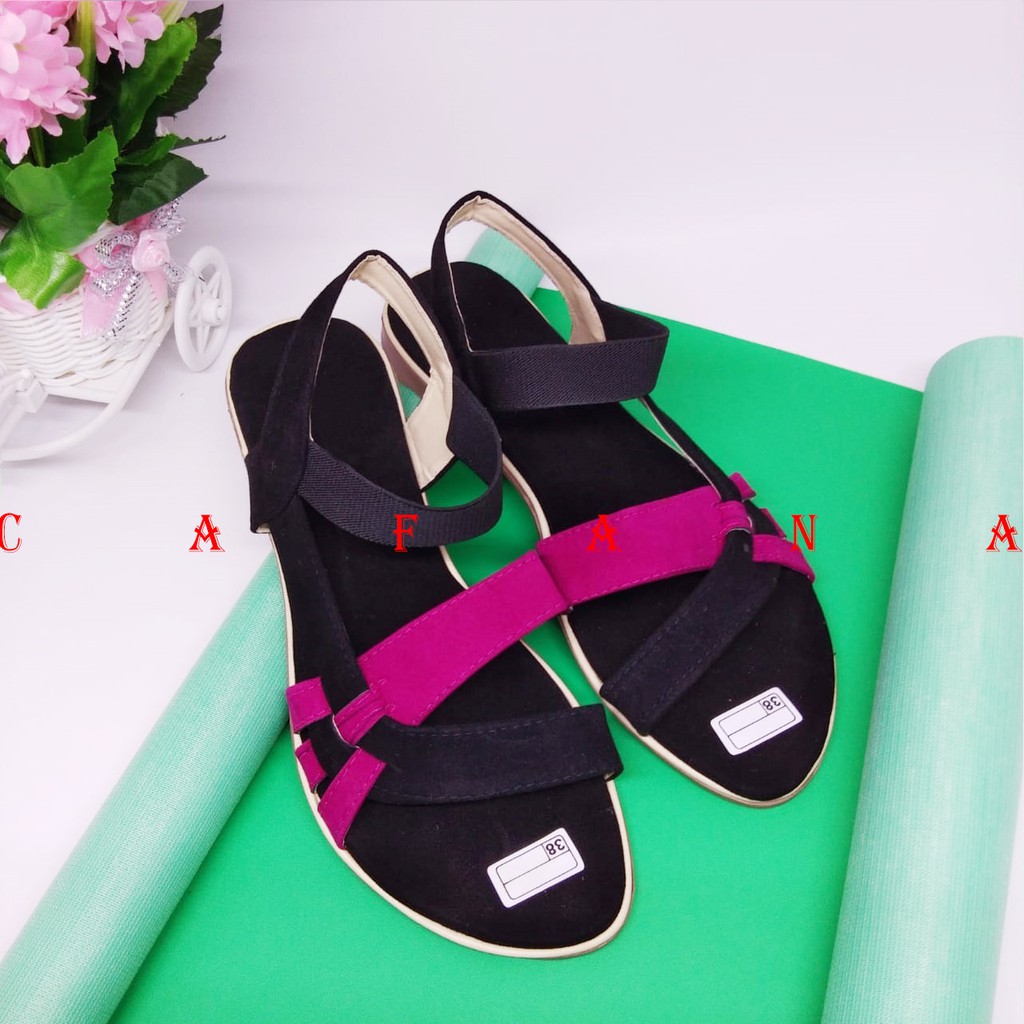 Sandal Wanita Flip Flop Silang SDL54