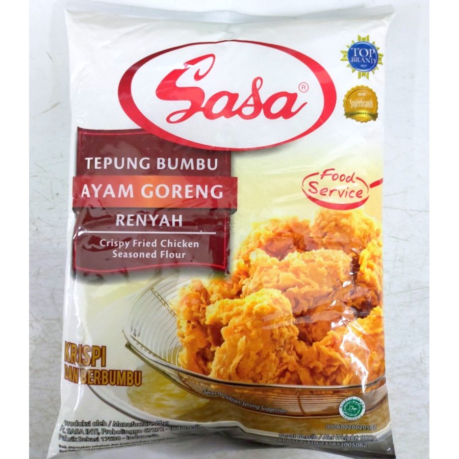 

SASA Tepung Bumbu Ayam Goreng Renyah – Food Service 900gr