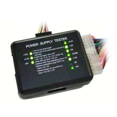 PERTUKANGAN PERLENGKAPAN LISTRIK POWER SUPPLY PSU TESTER CHECKER LED 20/24PIN