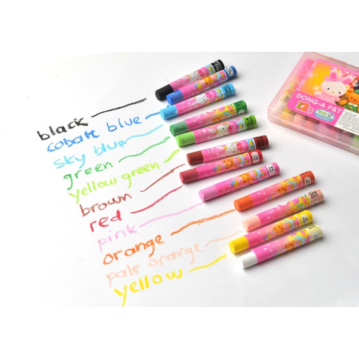 

PASTEL-DRY-OIL- OIL PASTEL / CRAYON MINI 24 COLOR DONG A - MERAH MUDA -OIL-DRY-PASTEL.