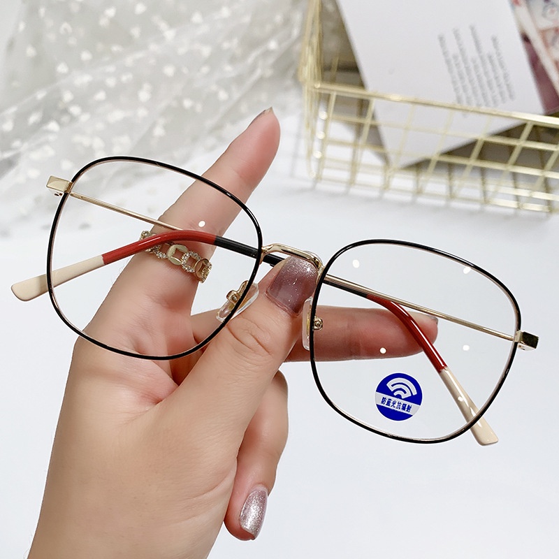 Kacamata Myopia 1.0-4.0 Bingkai Bulat Bahan Logam Gaya Klasik Untuk Unisex