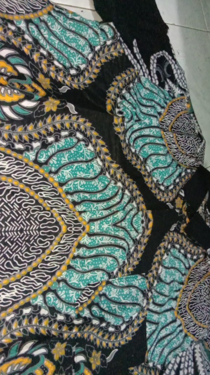 022 Zahira Batik Hrb026 Kenongo Hem Kemeja Batik Pria Lengan Pendek  Katun Primis Halus M L Xl