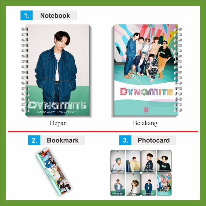 

[RESTOCK] Paket Notebook Kpop BTS - DYNAMITE - RM BTS