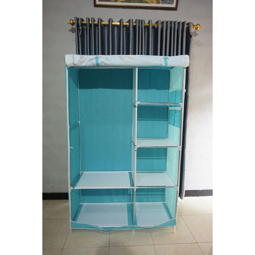 Jumbo Rak Baju Besar Cloth Rack With Cover Big Size By Lynette Shopee Indonesia