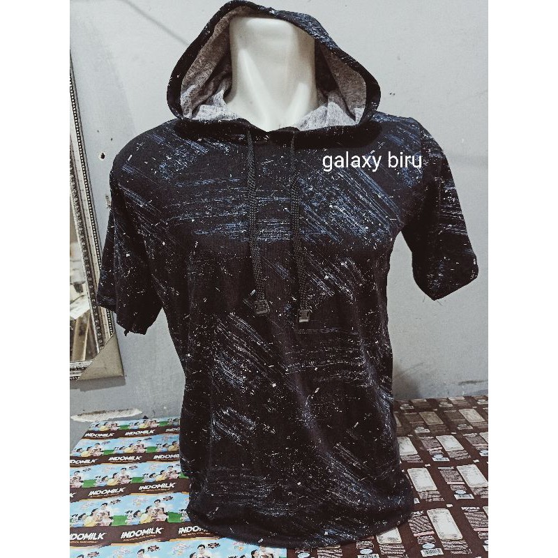 kaos hoodie katun galaxy