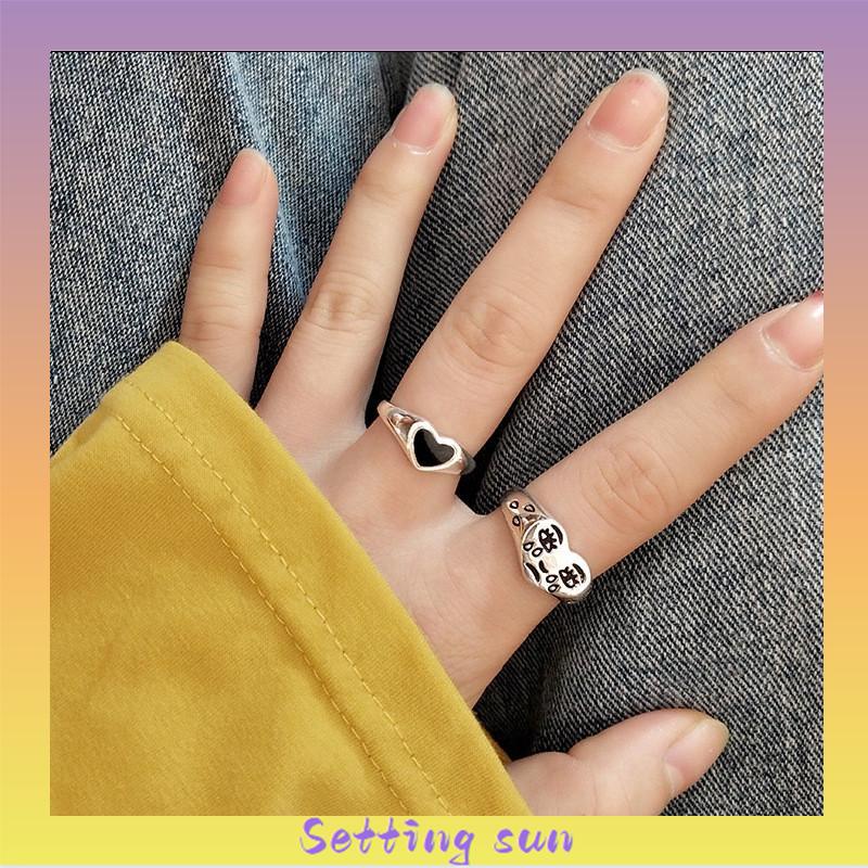 Cincin Wanita Desain Wajah Menangis Kreatif Untuk Malam / Club / Hadiah TN TN