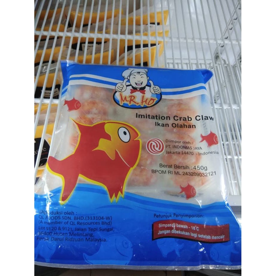 CRAB CLAW MR.HO (KEPITING CAPIT) 450gr